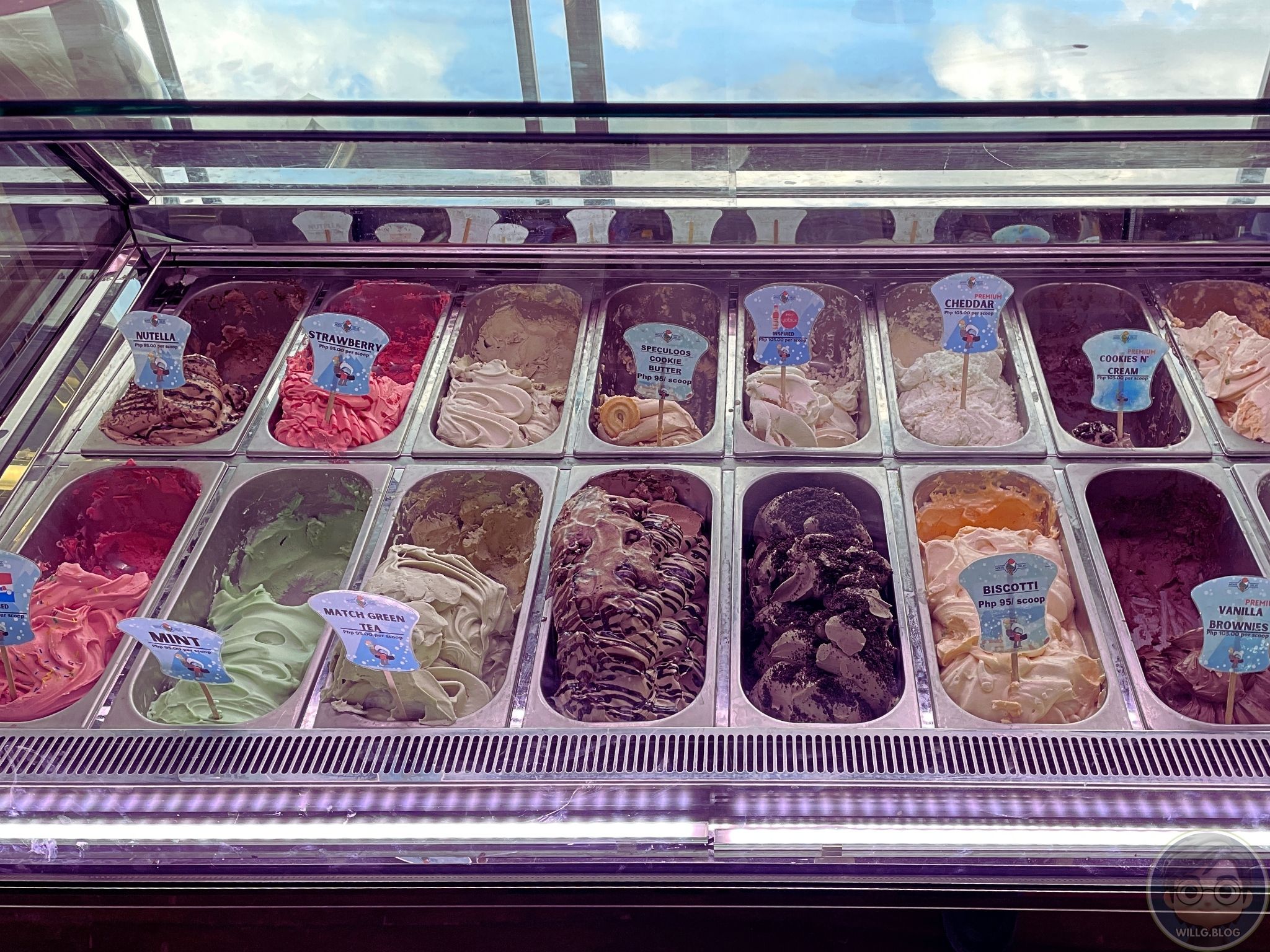 Staring contest with the gelato case. The gelato won.